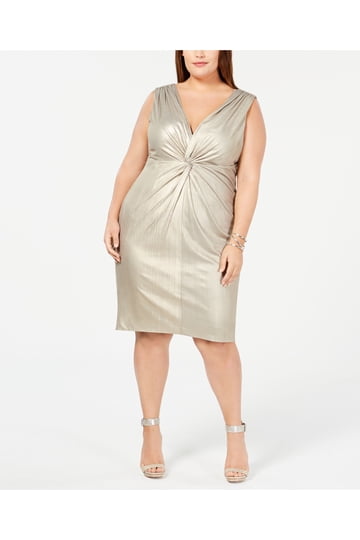 Calvin Klein Premium Womens Plus Dresses in Premium Womens Plus Dresses |  Gold - Walmart.com