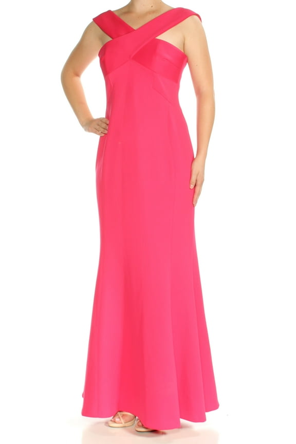 $199 Womens New 1698 Pink V Neck Sleeveless Mermaid Dress 10 B+B