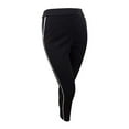 thumbnail image 1 of Calvin Klein Women's Mid-Rise Color blocked-Trim Pants , Black, 10, 1 of 2