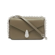 CALVIN KLEIN Green Leather Crossbody Handbag Purse