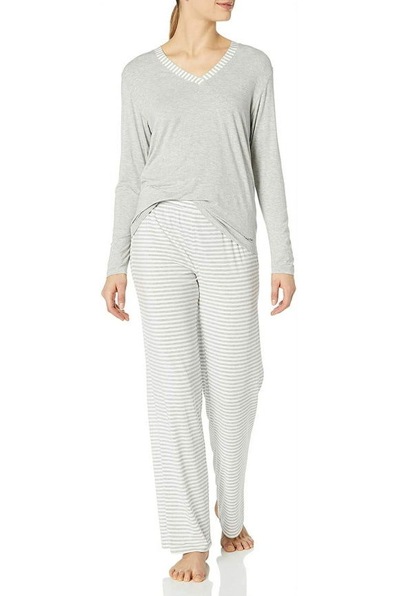 Grey Heather Modal Long Pajama Set, US Medium, NWOT