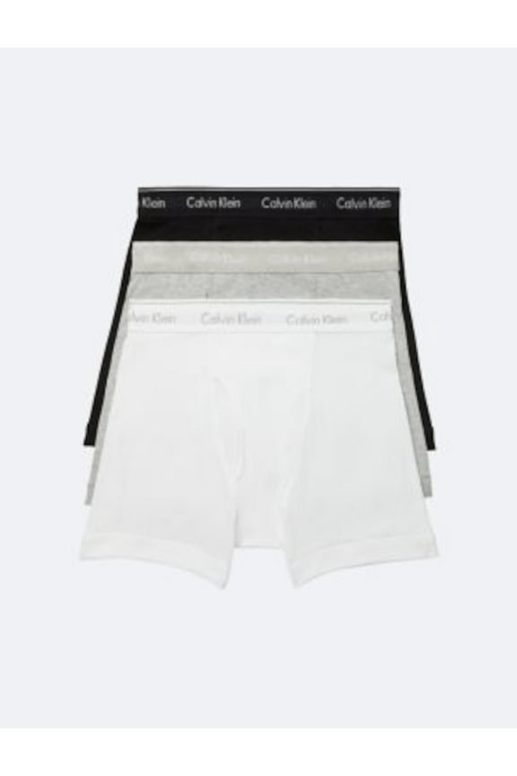 Intimates 3 Pack Black Logo Waistband Functional Keyhole Fly Boxer Brief Underwear S