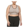 thumbnail image 1 of CALVIN KLEIN Intimates Beige Reversible Logo Band Medium Impact Sports Bra Plus 2X, 1 of 2