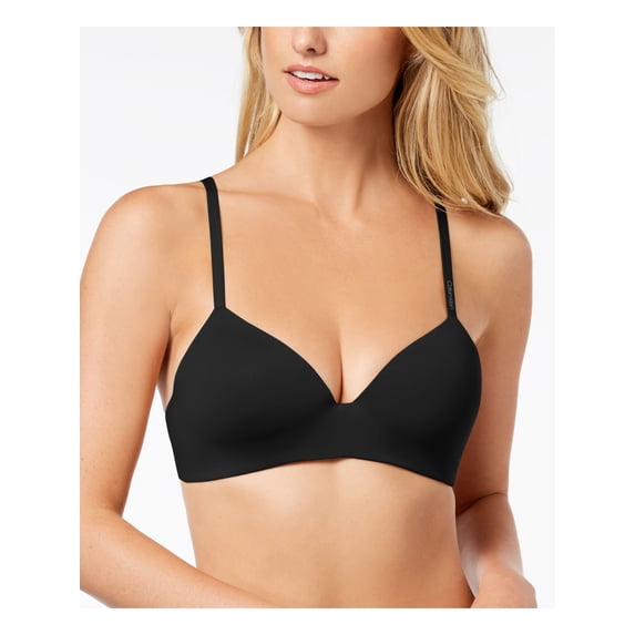 CALVIN KLEIN Intimates Black Demi 3-D Curve Mesh Wings 32D