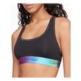 thumbnail image 1 of CALVIN KLEIN Intimates Black Scoop Neck Unlined Breathable Full Coverage Minimal Support Bralette Bra XS, 1 of 4