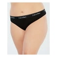 thumbnail image 1 of CALVIN KLEIN Intimates Black Solid Everyday Thong Plus Size: 2X, 1 of 3