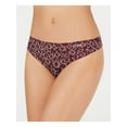 thumbnail image 1 of CALVIN KLEIN Intimates Burgundy Printed Everyday Thong Size: M, 1 of 2