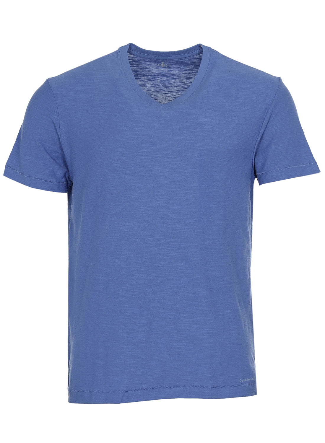 Calvin Klein Jeans Men's 100% Cotton V-Neck T-Shirt (Navy Armada, Medium)