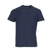 CALVIN KLEIN JEANS Cotton Slub V-Neck T-Shirt Navy Blue Armada Shirt Large L