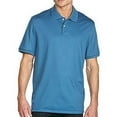 thumbnail image 1 of CALVIN KLEIN LIFESTYLE Mens Lightweight Liquid Cotton Polo Shirt (Lapis Lazuli, Medium), 1 of 1
