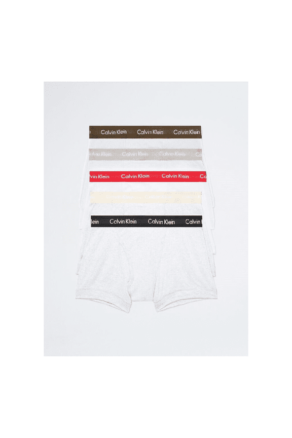 Men's NB1897-926 Cotton Classic Fit 5- Pack Trunks, White, 2XL