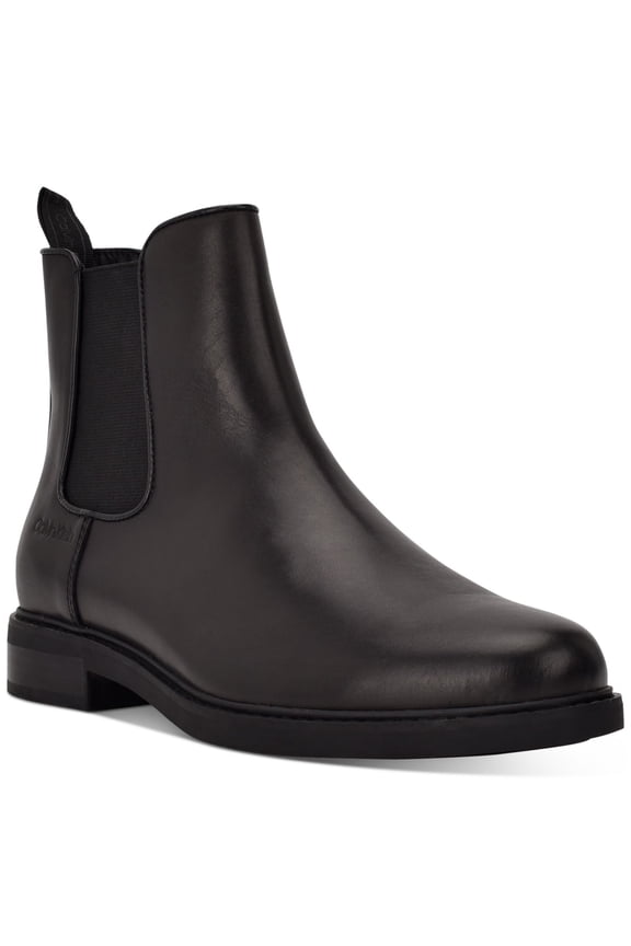 Mens Black Cushioned Fenwick Round Toe Chelsea 8.5 M