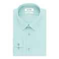 thumbnail image 1 of CALVIN KLEIN Mens Green Collared Slim Fit Dress Shirt M 15.5- 32/33, 1 of 2