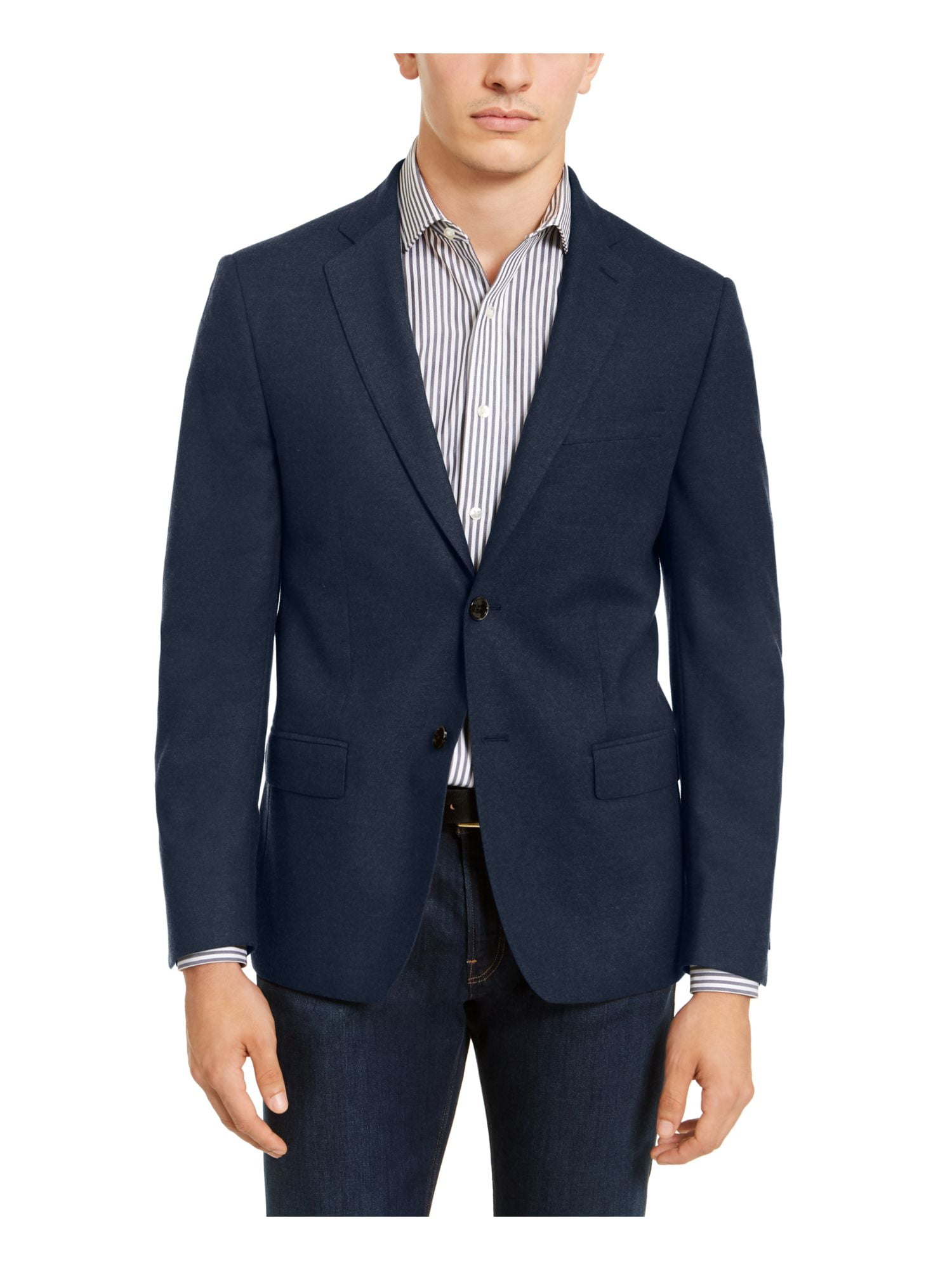 Calvin klein navy sale blazer