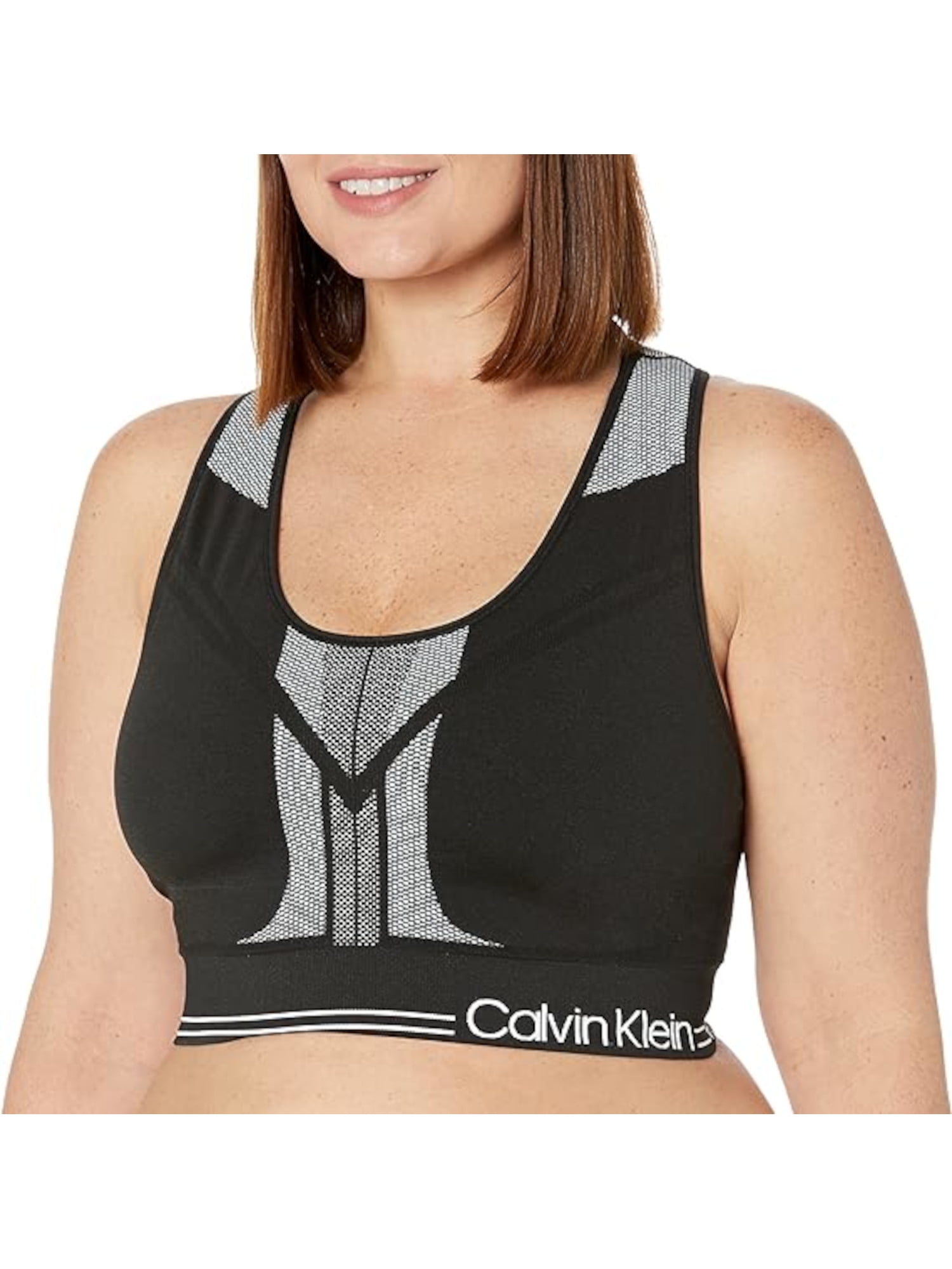 Buy Calvin Klein Underwear Medium Support Logo Under Band Sports Bra -  NNNOW.com