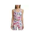 thumbnail image 1 of CALVIN KLEIN PERFORMANCE Printed Racerback Cropped Tank Top Pink Size S MSRP $50, 1 of 1