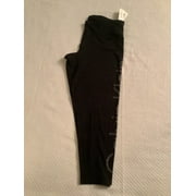 Calvin Klein Women Mesh-Inset Pull-On High-Rise Ankle Leggings Black XS,  $60 NWT 