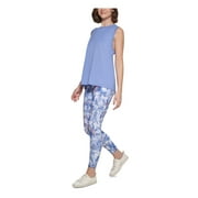 CALVIN KLEIN PERFORMANCE Womens Blue Moisture Wicking Heather Sleeveless Scoop Neck Tank Top XL