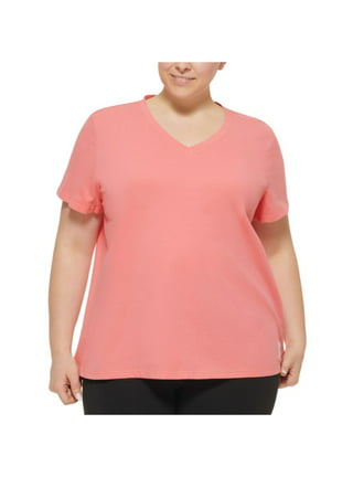 Calvin Tops Size Performance Plus Tshirts in Plus Size Klein