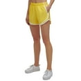 thumbnail image 1 of CALVIN KLEIN PERFORMANCE Womens Yellow Pocketed Drawstring Perforated Shorts S, 1 of 3