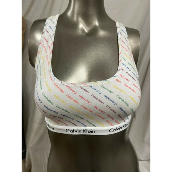 CALVIN KLEIN WOMEN'S UNLINED PRIDE BRALETTE SIZE SMALL