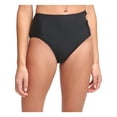 thumbnail image 1 of CALVIN KLEIN Women's Black Stretch Lined Bikini Cutout Moderate Coverage High Waisted Swimsuit Bottom M, 1 of 3