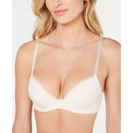 CALVIN KLEIN Women's Customized Lift Demi Bra QF5836 Ivory 32DD