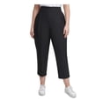 thumbnail image 1 of CALVIN KLEIN Womens Black Cropped Pants Plus 2X, 1 of 2