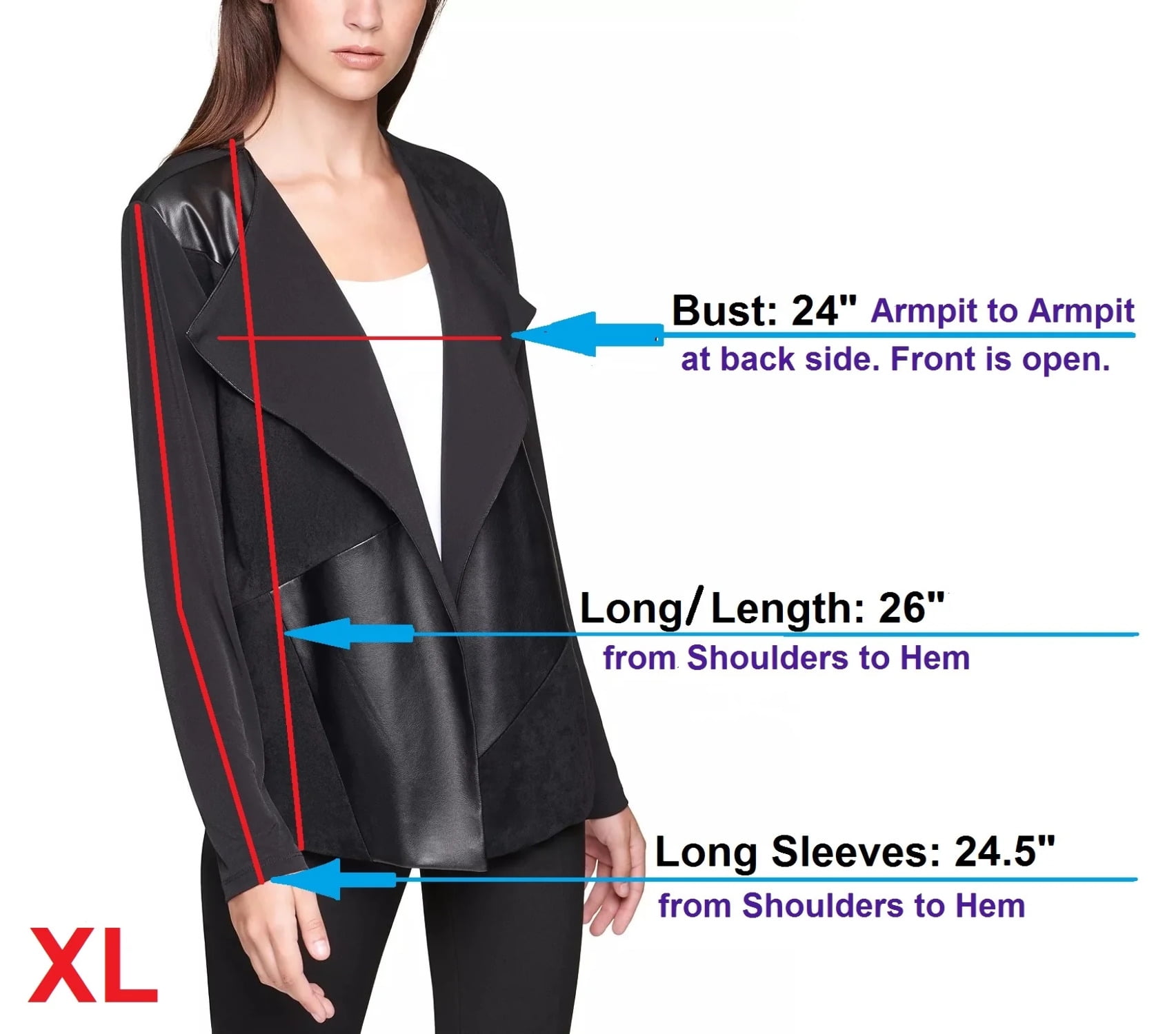 CALVIN KLEIN Womens Black Evening Jacket XL