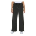 thumbnail image 1 of CALVIN KLEIN Womens Black Pocketed Drawstring Wear To Work Wide Leg Pants XL, 1 of 3