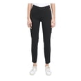 thumbnail image 1 of CALVIN KLEIN Womens Black Pocketed Pull On Heather Cargo Pants XL, 1 of 2