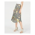 thumbnail image 1 of CALVIN KLEIN Womens Black Printed Midi Peasant Skirt  Size L, 1 of 3