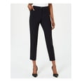 thumbnail image 1 of CALVIN KLEIN Womens Black Zippered Pocketed Wear To Work Cropped Pants 16, 1 of 2