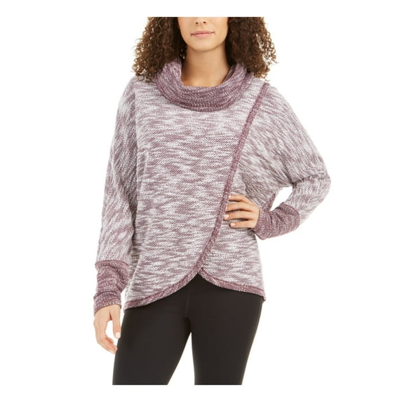CALVIN KLEIN Womens Burgundy Long Sleeve Turtle Neck Sweater Size: XXL
