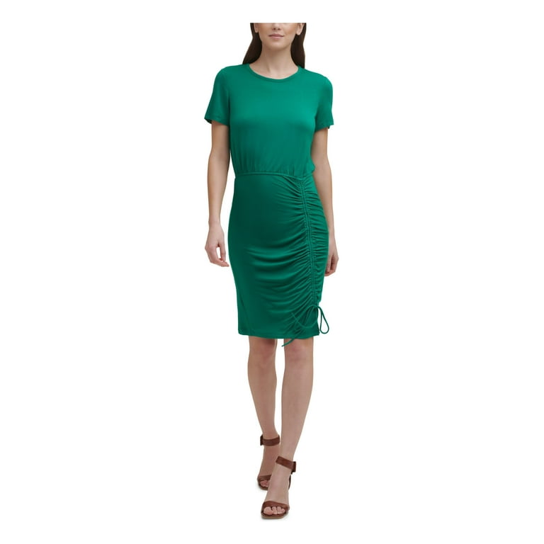 Calvin klein green dress sale