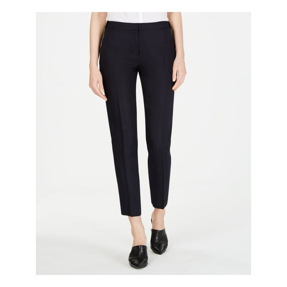 CALVIN KLEIN Womens Navy Cropped Pants Petites 6P