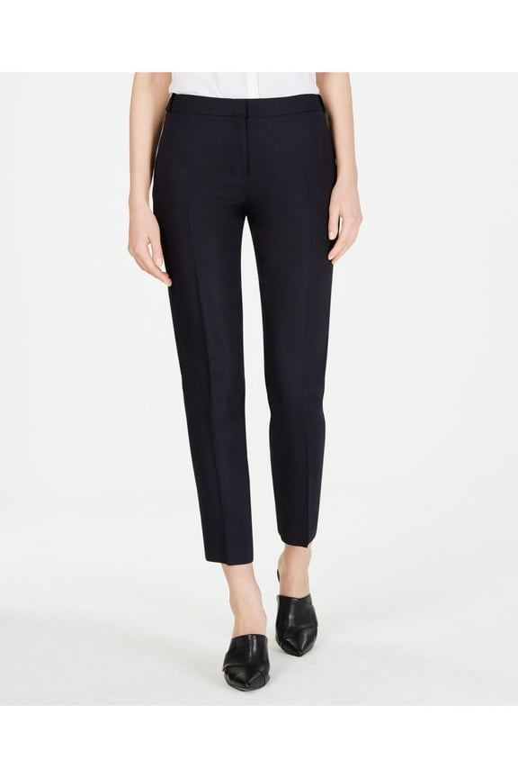 Womens Navy Wear To Work Straight leg Pants 10