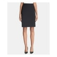 thumbnail image 1 of CALVIN KLEIN Womens Navy Zippered Slitted Above The Knee Wear To Work Pencil Skirt Petites 12P, 1 of 2