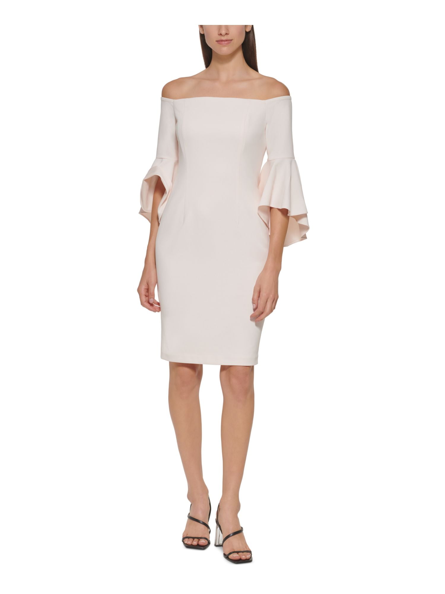 Calvin Klein Womens Gauze Smocked V-Neck Mini Dress BHFO 9804
