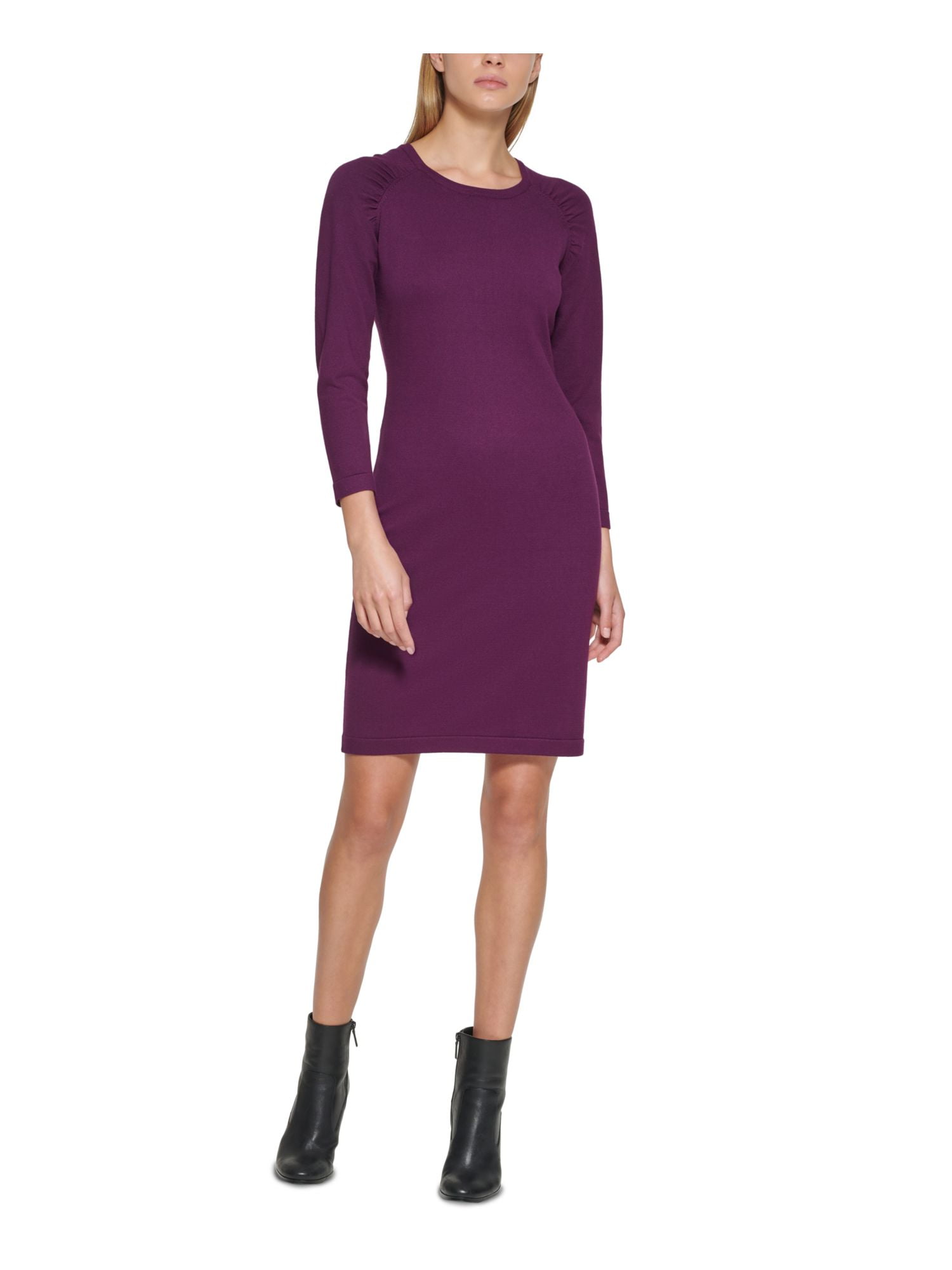 Calvin klein purple dress discount
