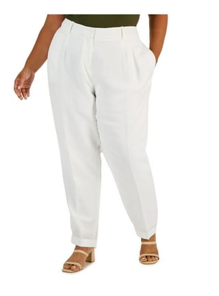White Zipper Pants 