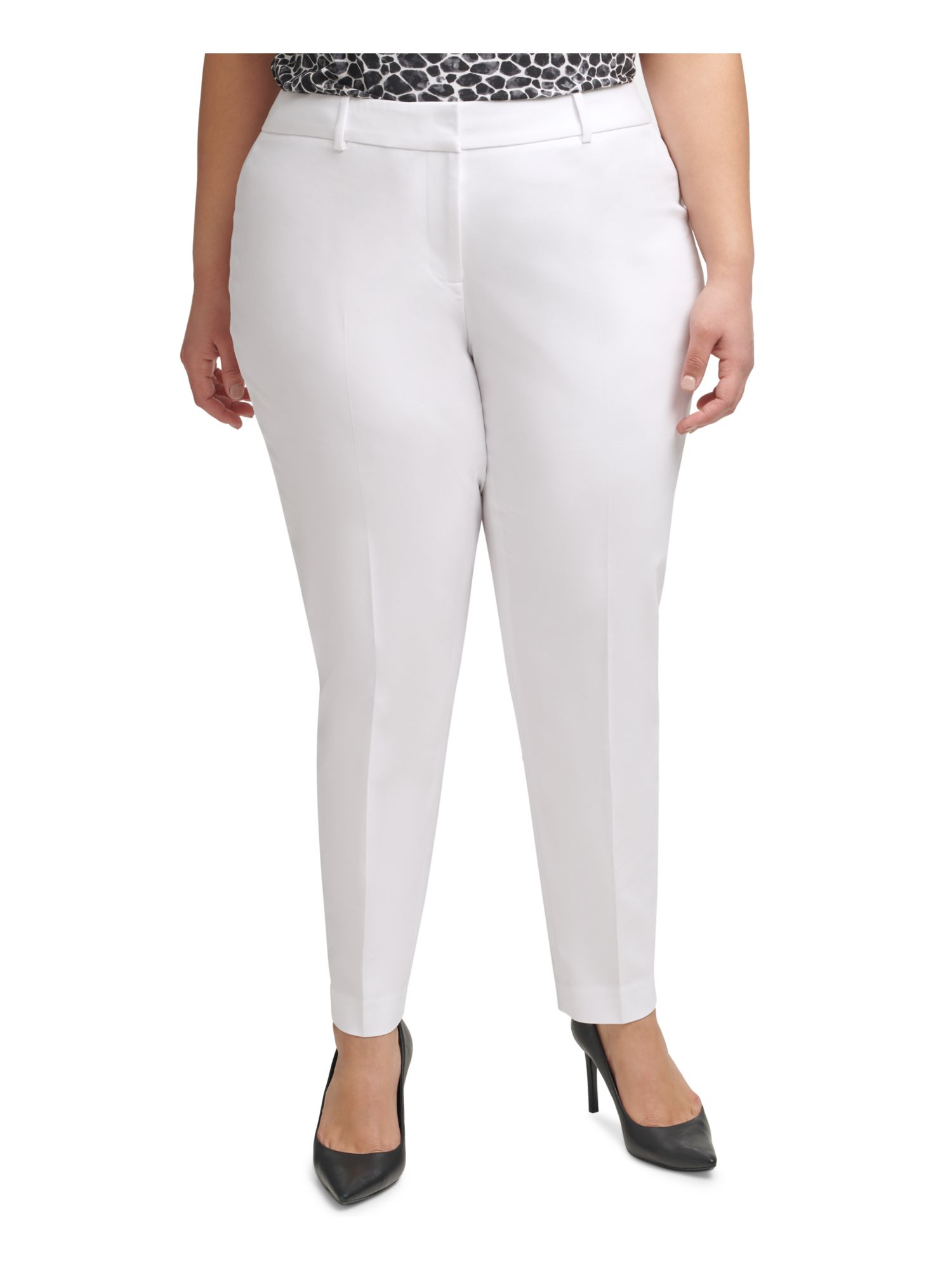 White Zipper Pants