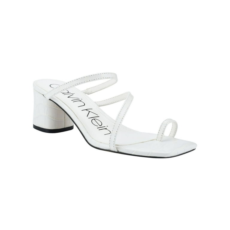 Calvin klein block heel sandals hot sale