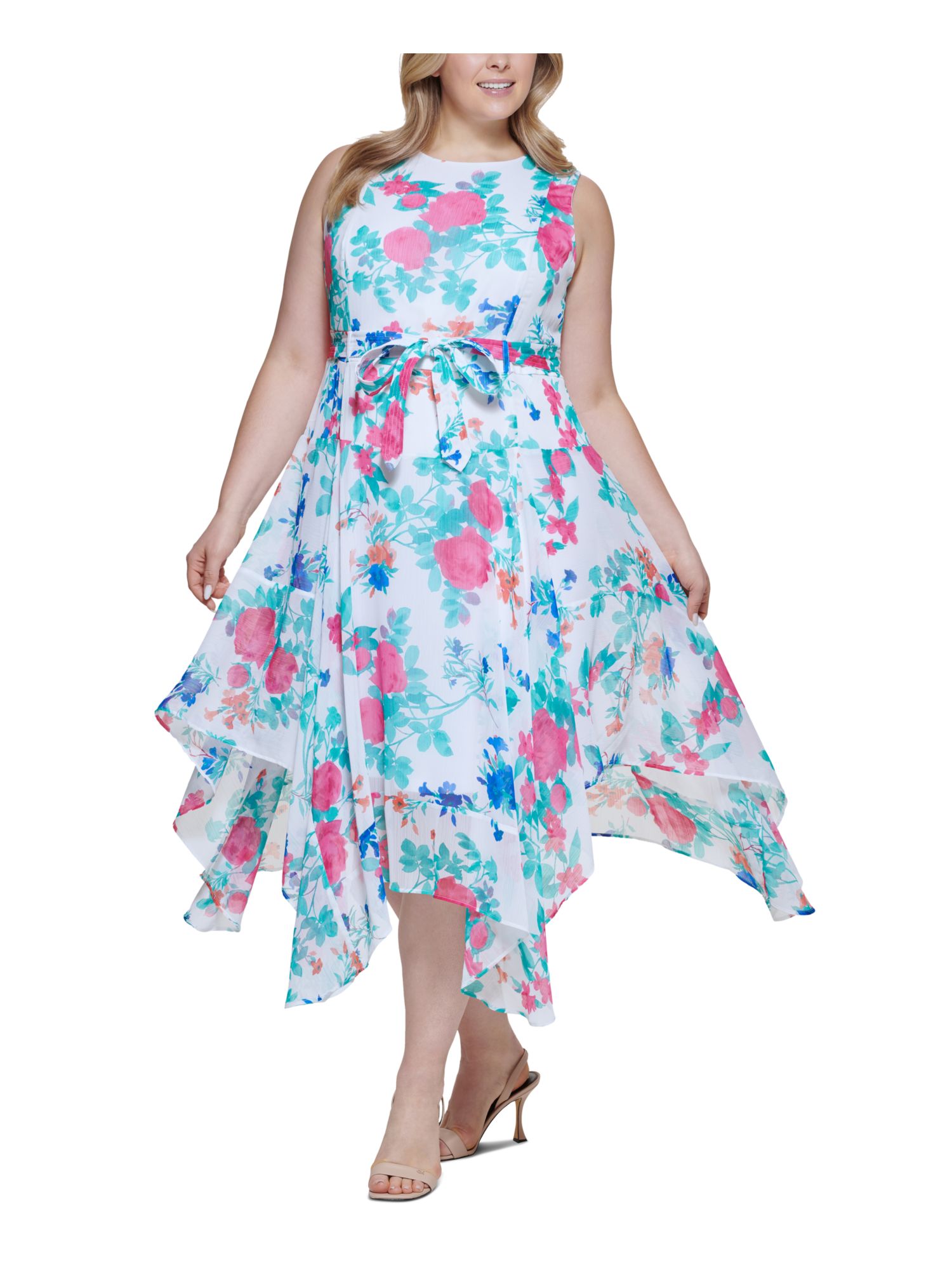 Calvin klein high discount low floral dress