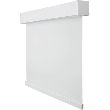 CALYX INTERIORS Blackout Roller Shade with Valance, Thermal Insulating Blind, Cordless, 24"W x 60"H, Simple White