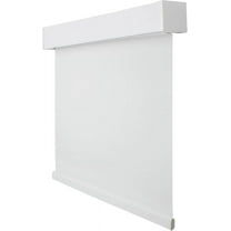 CALYX INTERIORS Blackout Roller Shade with Valance, Thermal Insulating Blind, Cordless, 24"W x 60"H, Simple White