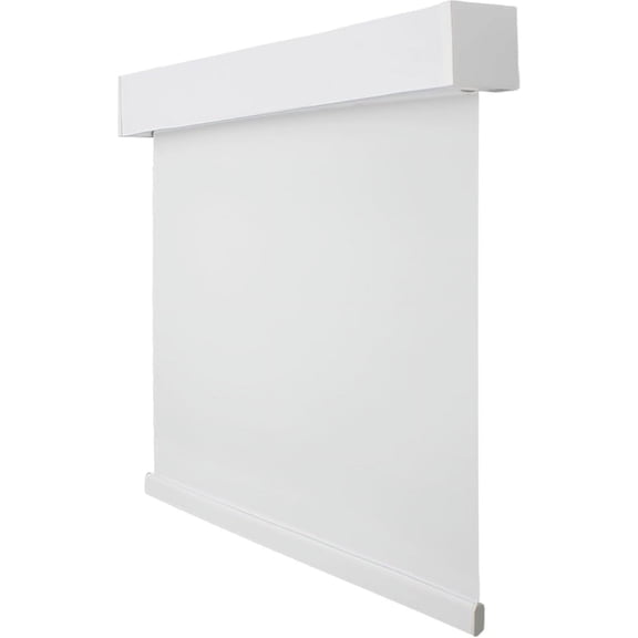 CALYX INTERIORS Blackout Roller Shade with Valance, Thermal Insulating Blind, Cordless, 28.5"W x 60"H, Simple White