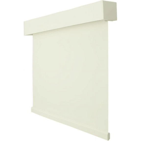 CALYX INTERIORS Blackout Roller Shade with Valance, Thermal Insulating Blind, Cordless, 35"W x 60"H, Cream