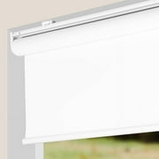 CALYX INTERIORS Blackout Roller Shades, Thermal Insulating Blinds, Cordless, 22"W x 60"H, White