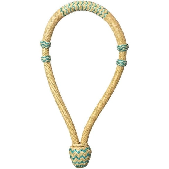 CALYX Rawhide Bosal | Hand Braided Rawhide for Horse Riding | Classic Stylish Design | Functional and Durable | Western Horse Bosal Standard Size | Turquoise